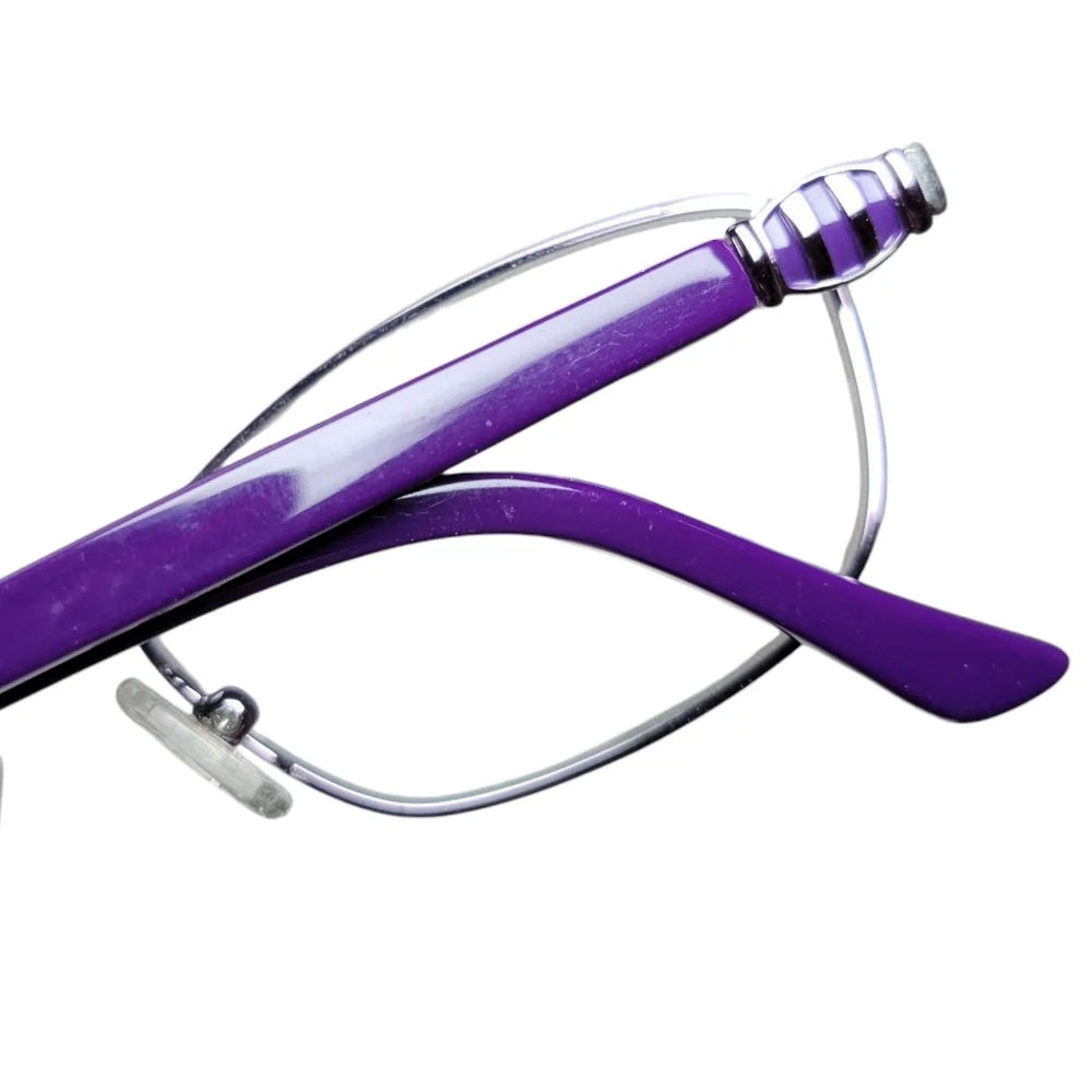 Bulova Eyeglasses‎ FRAMES ONLY Womens Violet Purple Piedmont Full Rim 51 15 135